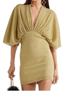 ROTATE Birger Christensen Metallic Dress